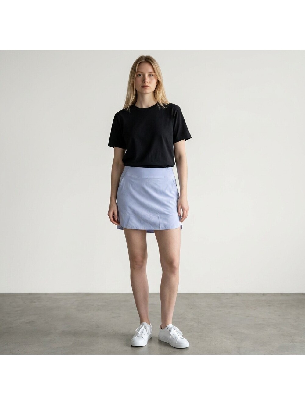 Cypress Skort Women S Small Blue Mini Short Mid Rise Pull On Stretch Pockets